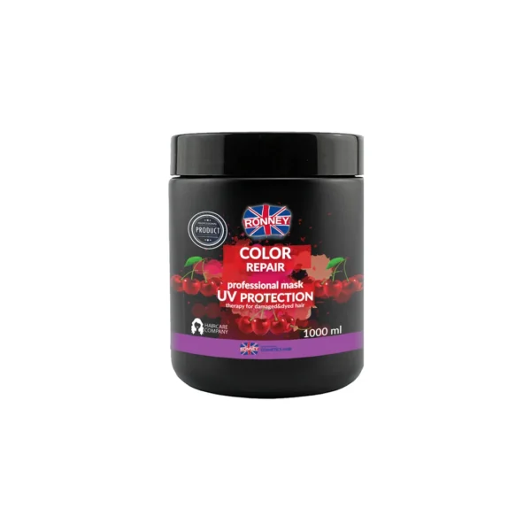 RONNEY Color Repair Cherry UV Protection maska do włosów farbowanych, 1000 ml