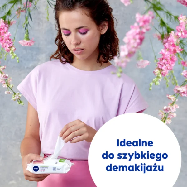 Nivea Nawilżane chusteczki do demakijażu 3 w 1 cera sucha i wrażliwa, 25 szt. - obrazek 5