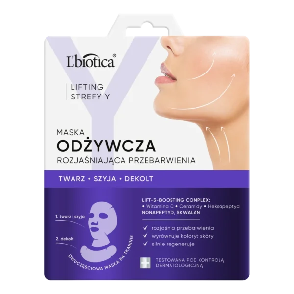 L`BIOTICA Lifting Strefy Y Maska odżywcza rozjaśniająca przebarwienia - obrazek 2
