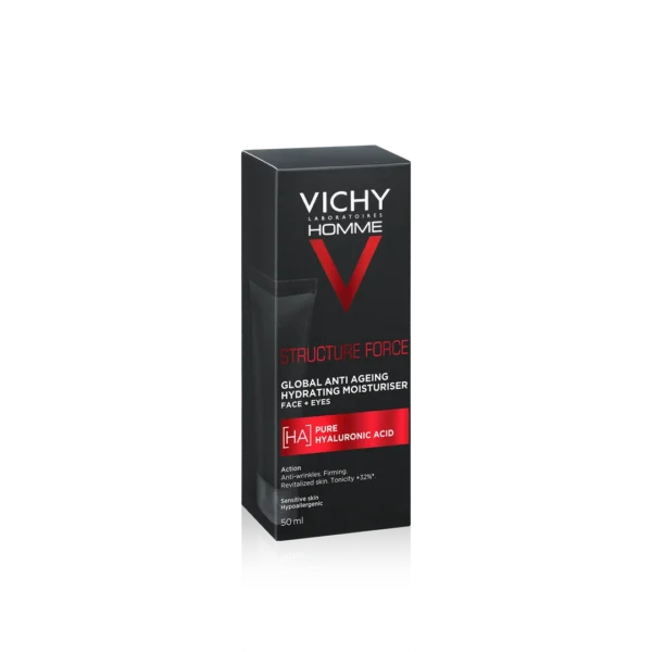 Vichy Homme Structure Force przeciwzmarszczkowy krem wzmacniający, 50 ml - obrazek 3