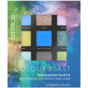 CATRICE Colour Blast paleta cieni do powiek nr 020 Blue meets Lime, 6,75 g
