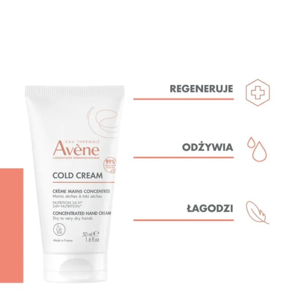 Avène Cold Cream skoncentrowany krem do rąk, 50 ml - obrazek 3
