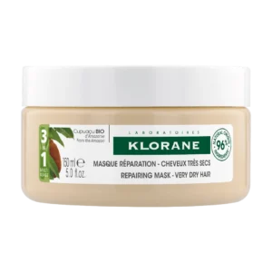 Klorane naturalna maska regeneracyjna 3 w 1 z organicznym Cupuacu, 150 ml