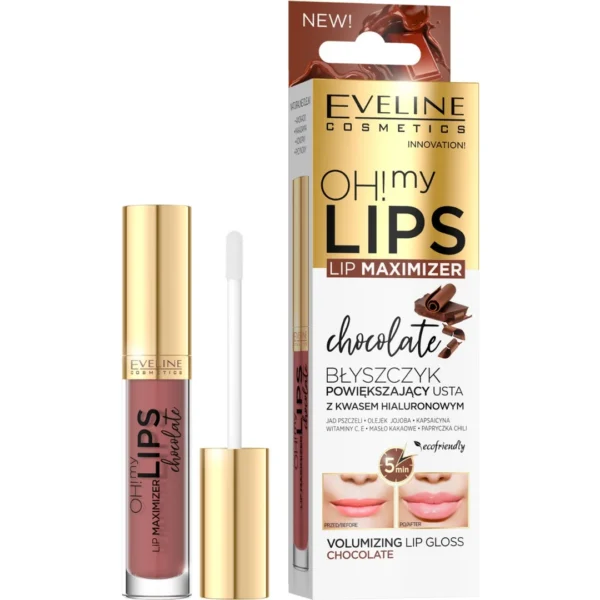 Eveline Cosmetics Oh! My Lips Lip Maximizer błyszczyk powiększający usta z kwasem hialuronowym, 4,5 ml