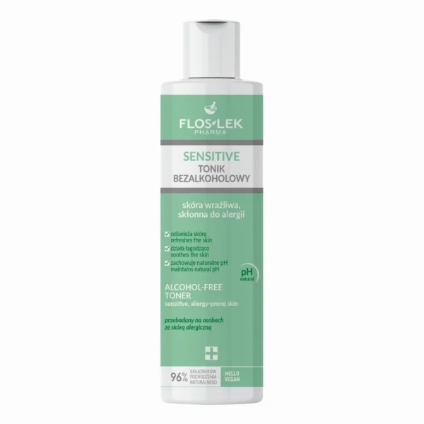 Flos-Lek Sensitive Tonik bezalkoholowy, 225 ml