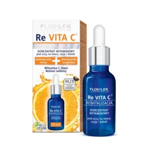 Floslek Re Vita C koncentrat witaminowy pod oczy, na twarz, szyję i dekolt, 30 ml