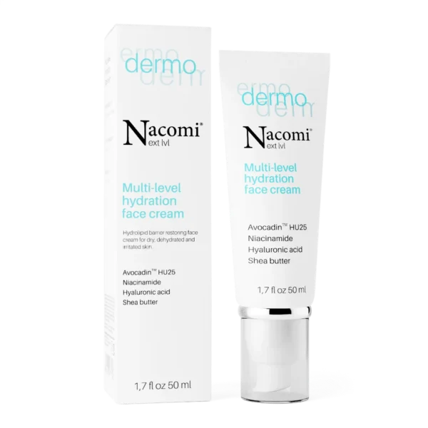 Nacomi Next Level Dermo wielopoziomowy krem intensywnie nawilżający, 50 ml