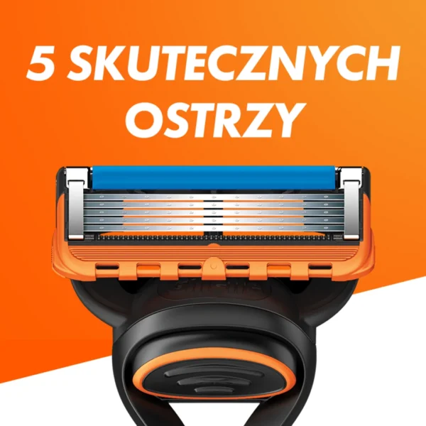 Gillette Fusion5 maszynka do golenia z 2 wymiennymi ostrzami dla mężczyzn, 1 szt. - obrazek 5