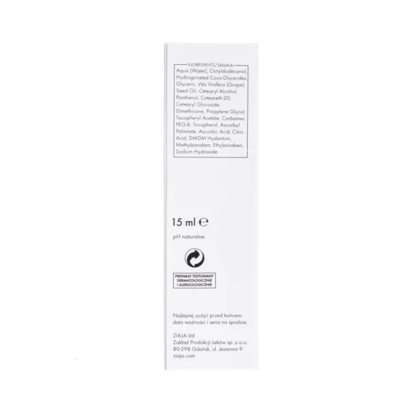Ziaja krem pod oczy z witaminą E, 15 ml - obrazek 3