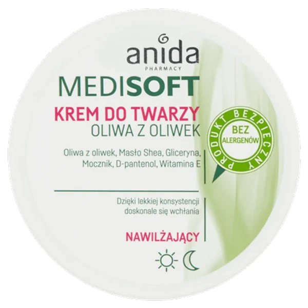 Anida Medi Soft krem nawilżający z oliwą z oliwek, 100 ml