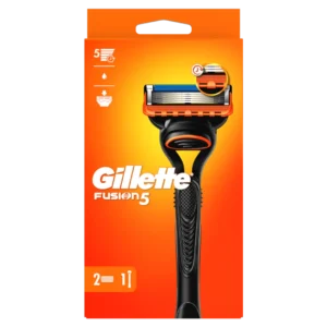 Gillette Fusion5 maszynka do golenia z 2 wymiennymi ostrzami dla mężczyzn, 1 szt.