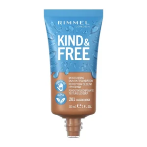 Rimmel London Kind & Free wegański podkład nawilżający, Classic Beige, 30 ml