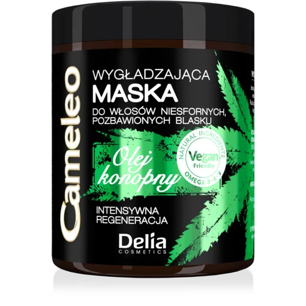 Delia Cameleo Green Hair Care wygładzająca maska z olejem konopnym, 200 ml