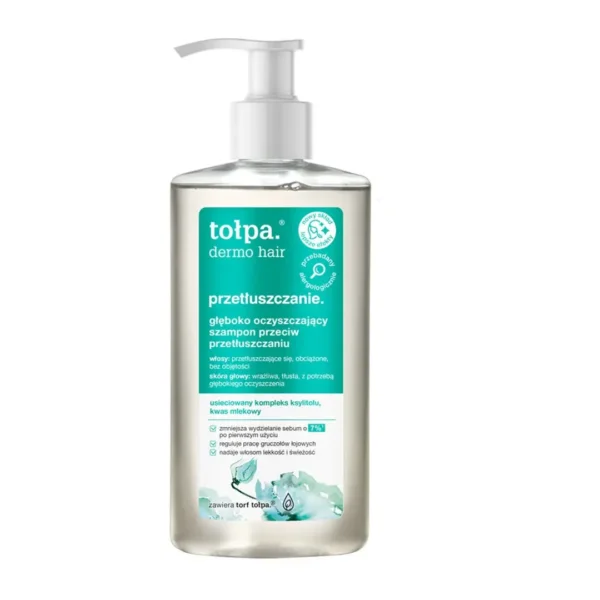 Tołpa Dermo Hair Przetłuszczanie głęboko oczyszczający szampon do włosów, 250 ml