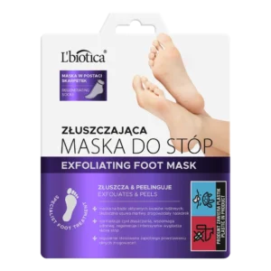 L'biotica złuszczająca maska do stóp w postaci nasączonych skarpetek, 40 ml