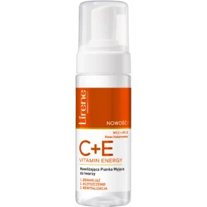 Lirene C+E VITAMIN ENERGY nawilżająca pianka myjąca do twarzy, 150 ml