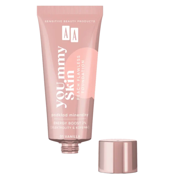 AA YOU.mmy Skin podkład mineralny do twarzy nr 01 Vanilla, 30 ml - obrazek 5