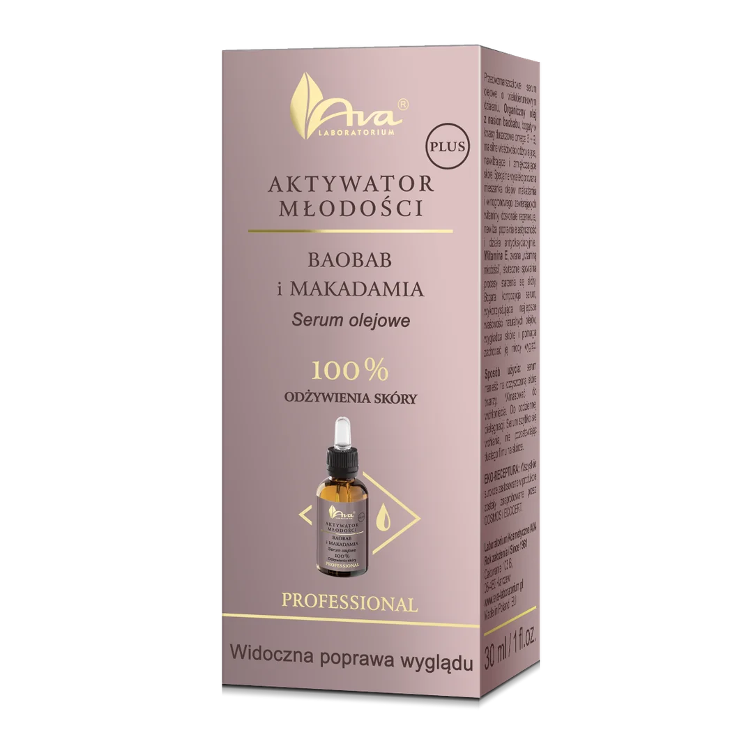 Ava Aktywator Młodości Plus Baobab i Makadamia serum, 30 ml