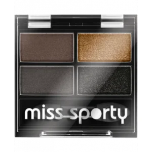 Miss Sporty Studio Colour Quattro poczwórne cienie do powiek 414 100% Smokey, 5 g