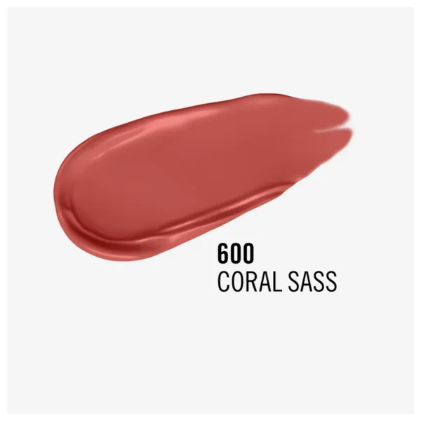 Rimmel Lasting Mega Matte płynna pomadka do ust nr 600 Coral Sass, 7,4 ml - obrazek 3