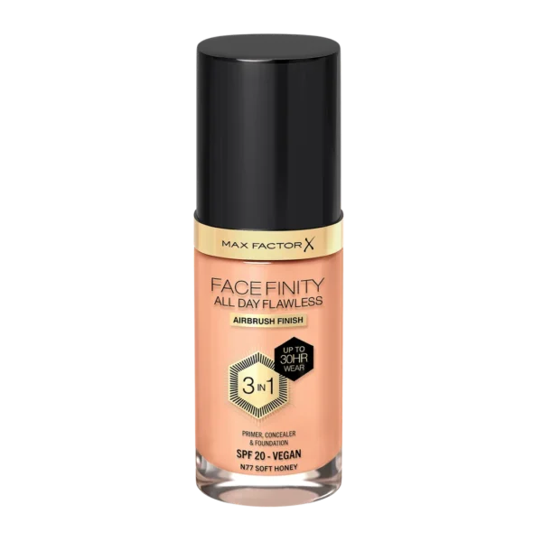 Max Factor Facefinity All Day Flawless podkład do twarzy 3w1 Soft Honey, 30 ml
