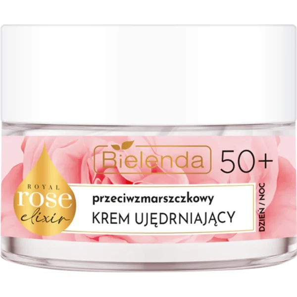 Bielenda Royal Rose przeciwzmarszczkowy półtłusty krem odbudowujący 50+, dzień/ noc, 50 ml - obrazek 2