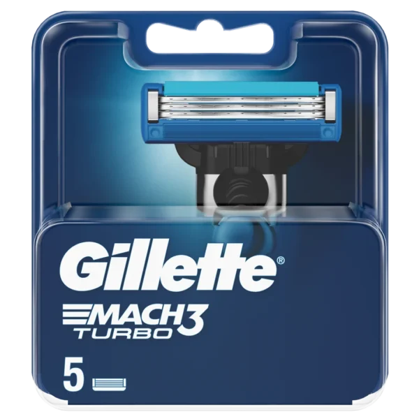 Gillette Mach3 Turbo ostrza do maszynki do golenia, 5 szt.