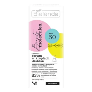 Bielenda Beauty Molecules ochronne ultralekkie serum w kroplach SPF50, 30 ml