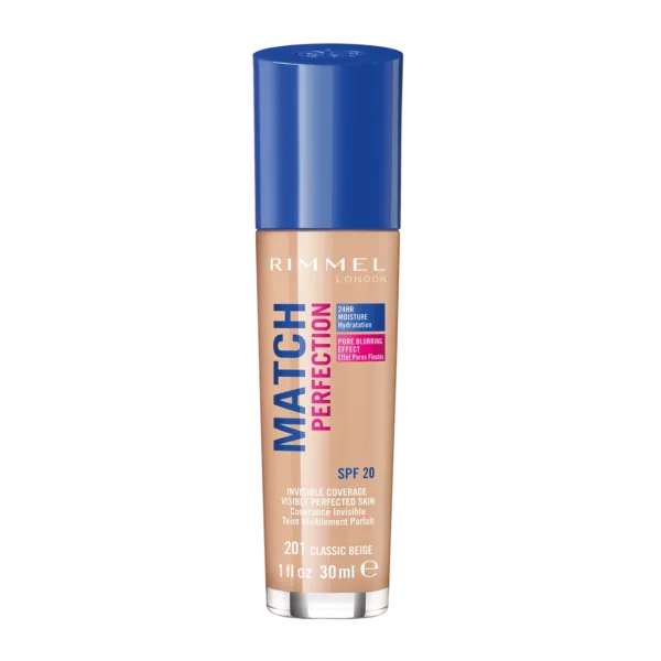 Rimmel Match Perfection podkład do twarzy 201 Classic Beige, 30 ml