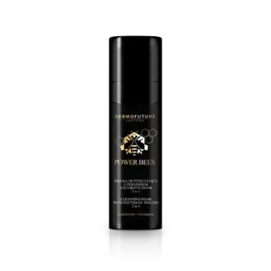 Dermofuture Power Bees pianka oczyszczająca z peelingiem enzymatycznym 2w1, 150 ml