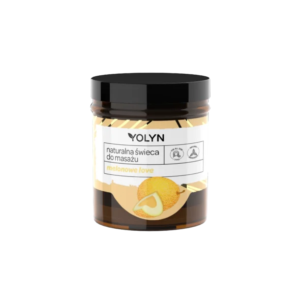 Yolyn Melonowe Love naturalna świeca do masażu, 120 ml
