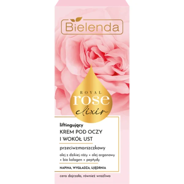Bielenda Royal Rose przeciwzmarszczkowy krem liftingujący pod oczy i wokół ust, 15 ml - obrazek 4