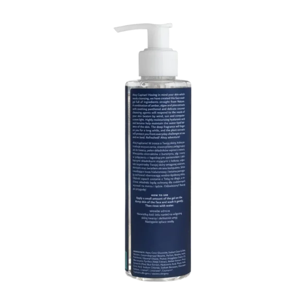 Hagi Ahoj Kapitanie orzeźwiający żel do mycia twarzy dla mężczyzn Ahoj Kapitanie, 200 ml - obrazek 3