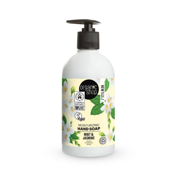 Organic Shop nawilżające mydło do rąk w płynie Miętowy Jaśmin, 500 ml