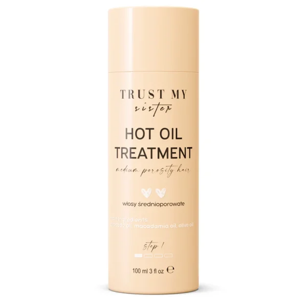 Trust My Sister Hot Oil Treatment olej do włosów średnioporowatych, 100 ml
