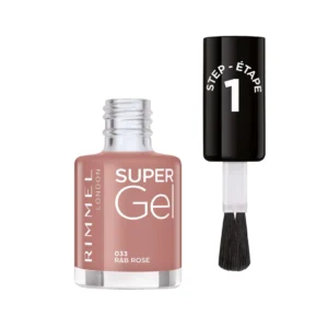 Rimmel London Super Gel lakier do paznokci żelowy 033 R&B Rose, 12 ml