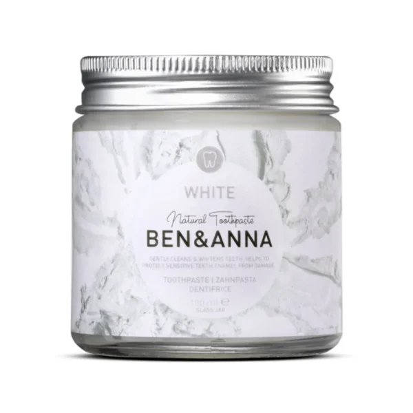 Ben & Anna White naturalna wybielająca pasta z szałwią i rokitnikiem do wrażliwych zębów, 100 ml
