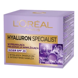 L`Oreal Paris Hyauloron Specialist wypełniająca pielęgnacja nawilżająca krem do twarzy na dzień SPF20, 50 ml