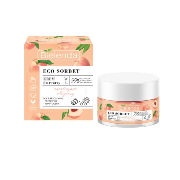 Bielenda Eco Sorbet krem nawilżająco-odżywczy Brzoskwinia, 50 ml
