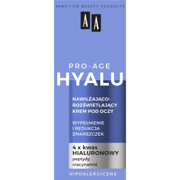 AA Pro-Age Hyalu krem pod oczy, nawilżająco-rozświetlający, 15 ml - obrazek 2