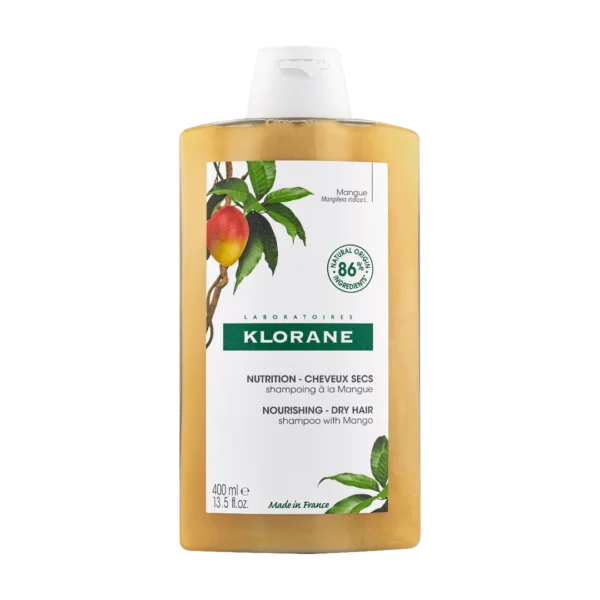 Klorane szampon odżywczy do włosów suchych z mango, 400 ml