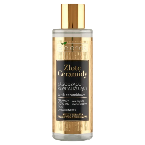 Bielenda Złote Ceramidy łagodząco-rewitalizujący tonik ceramidowy, 200 ml