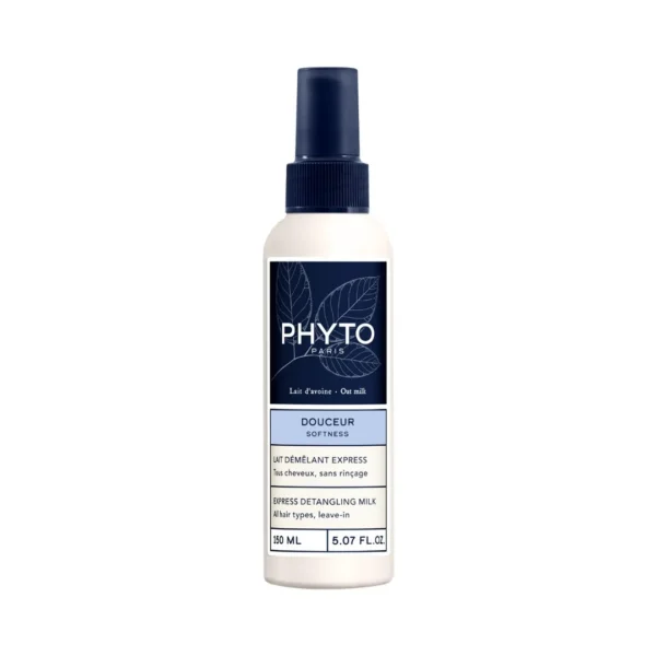 PHYTO PHYTOCYANE Softness ekspresowe mleczko ułatwiające rozczesywanie do wszystkich rodzajów włosów, 150 ml