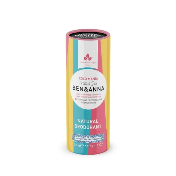 Ben & Anna naturalny dezodorant na bazie sody Coco Mania, 40 g