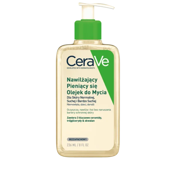 CeraVe nawilżający pieniący się olejek do mycia, 236 ml - obrazek 2