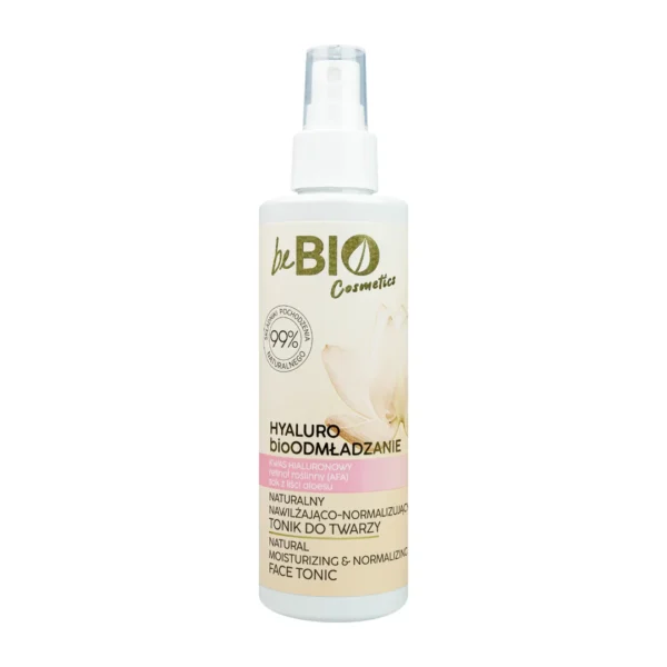 beBIO Hyaluro bioOdmładzanie Tonik do twarzy, 200 ml