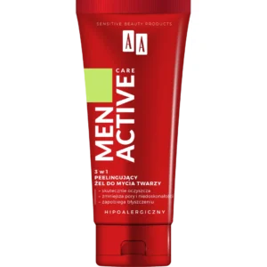 AA MEN Active Care peelingujący żel do mycia twarzy 3w1, 150ml