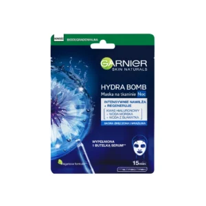 Garnier Skin Naturals Hydra Bomb maska na tkaninie na noc, 28 g