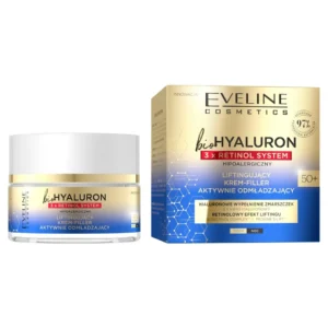 Eveline Cosmetics BioHyaluron 3 x Retinol System liftingujący krem-filler aktywnie odmładzający 50+, 50 ml