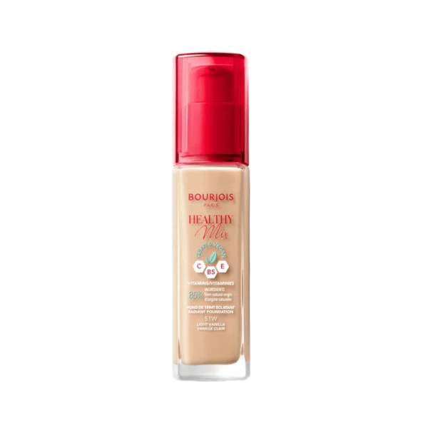 Bourjous Healthy Mix witaminowy podkład do twarzy, 51 Light Vanilla, 30 ml - obrazek 2